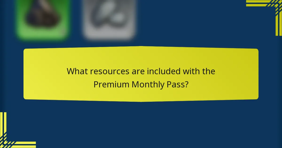What resources are included with the Premium Monthly Pass?